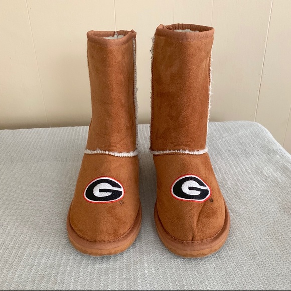 Shoes - Georgia Bulldogs Winter “Suede & Wool” Boots